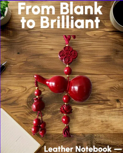 Handcrafted Purple Golden Cinnabar Gourd Feng Shui Tassel – Fire Element Protection & Abundance Car & Home Hanging Decor (40cm) thumbnail 2